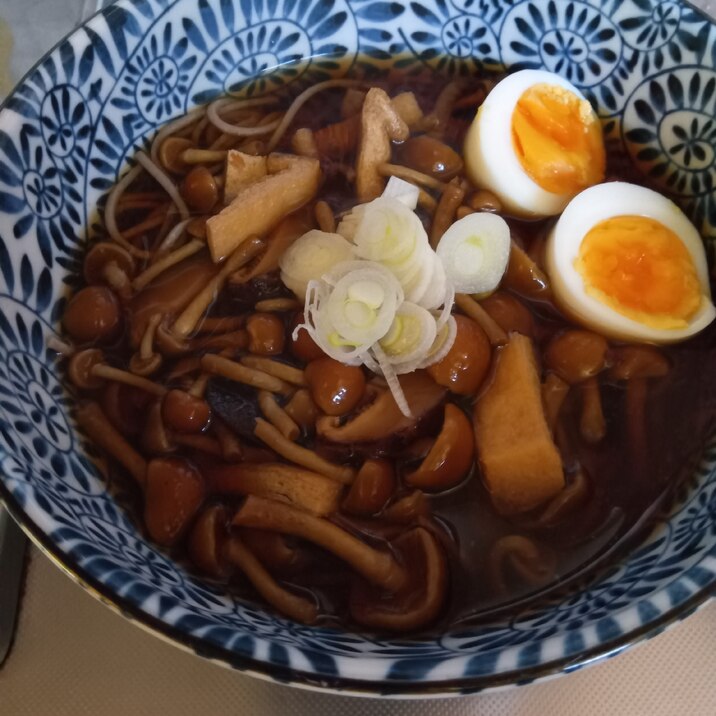 温かい なめこ蕎麦